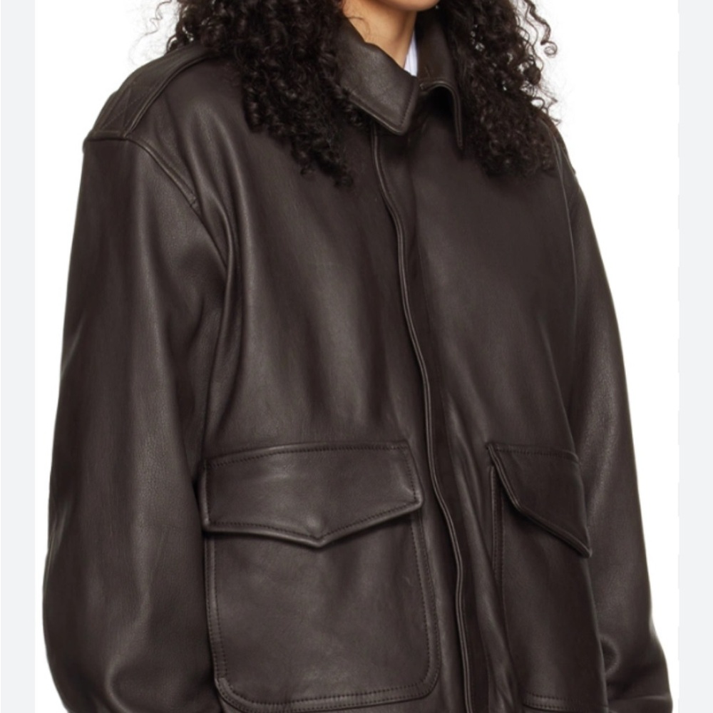 Genuine Leather Brown Jacket